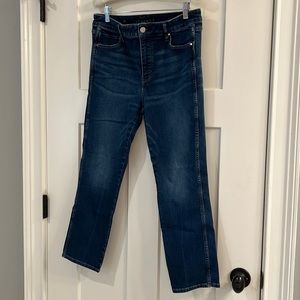 WHBM The Straight crop jeans size 10